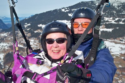 Mit 65 Jahren den ersten Tandemflug gemacht!